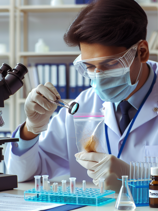 Hair follicle testing for tamoxifene