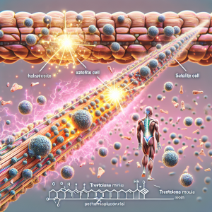 Satellite cell activation by trestolone