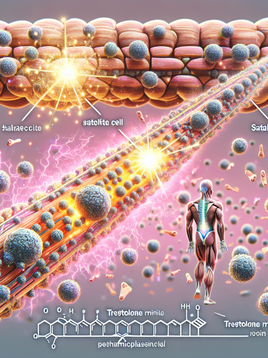 Satellite cell activation by trestolone