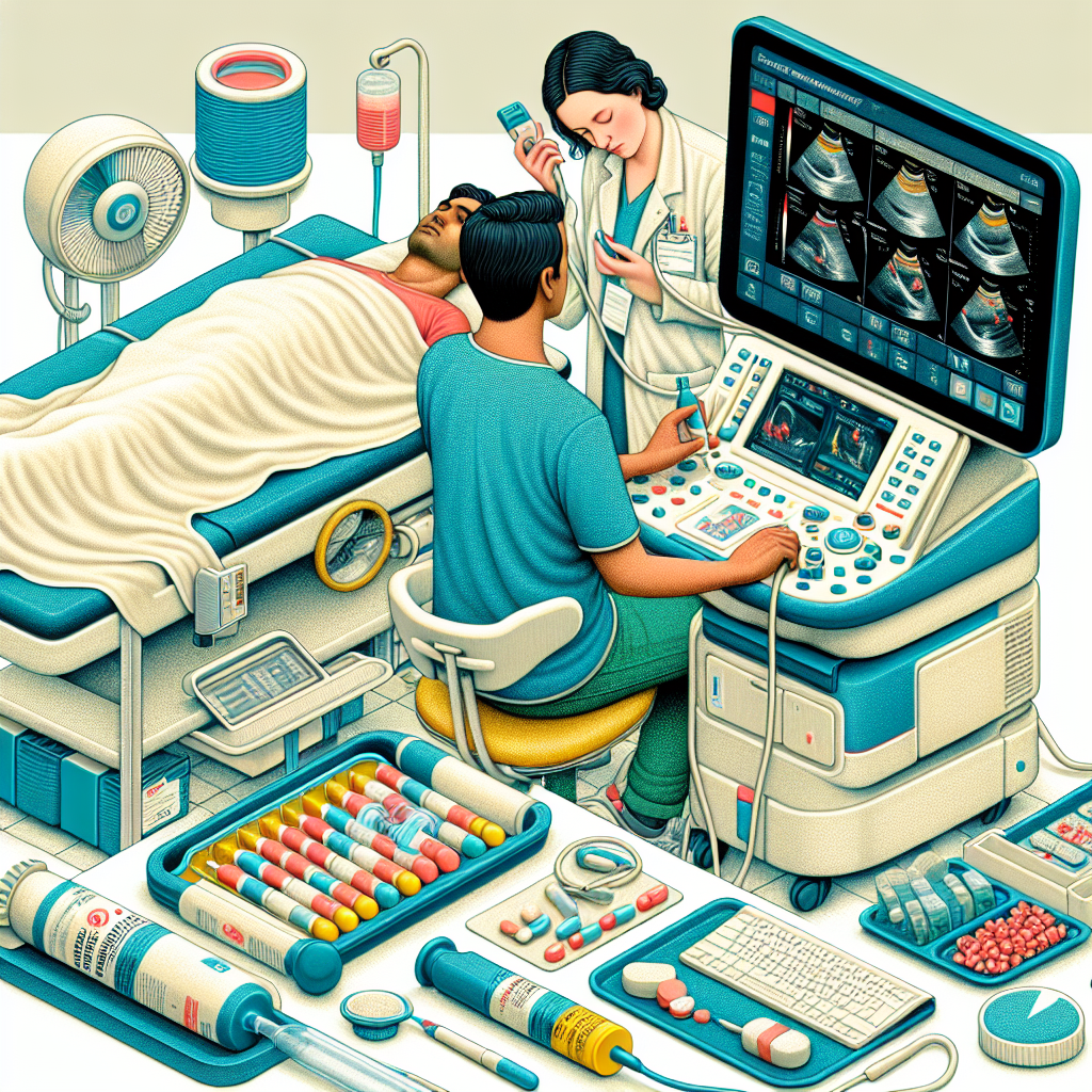Ultrasound monitoring during oxymetholone compresse therapy